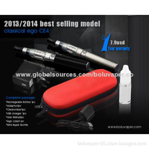 High Quality Ecig CE4, 650/900/1,100mAh Battery Capacity, CE/RoHS/FCC/FDA